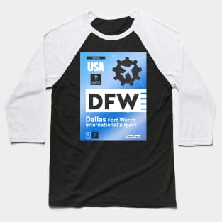 DFW Dallas airport tag Baseball T-Shirt